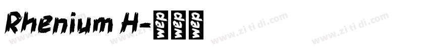 Rhenium H字体转换
